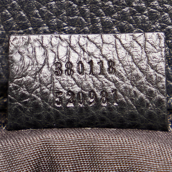 グッチ トートバッグ 380118 ブラック レザー レディース GUCCI 【中古】