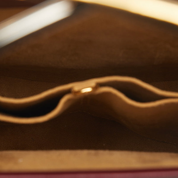 カルティエ トリニティ ハンドバッグ ワンショルダーバッグ ボルドー ワインレッド レザー メッキ レディース CARTIER 【中古】