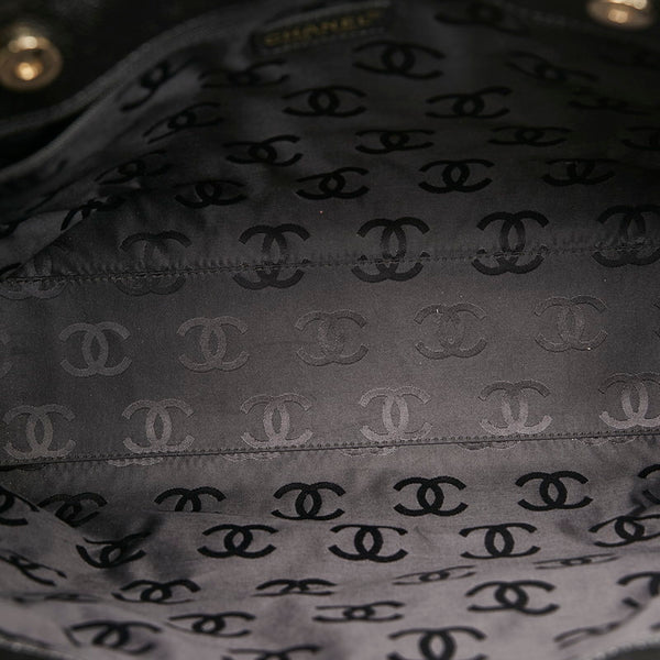 シャネル ココマーク トートバッグ ショルダーバッグ ブラック キャビアスキン レディース CHANEL 【中古】