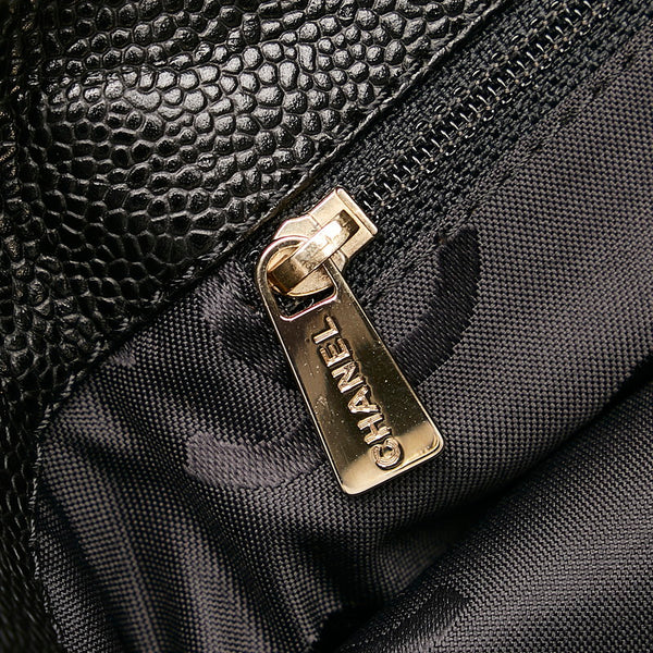 シャネル ココマーク トートバッグ ショルダーバッグ ブラック キャビアスキン レディース CHANEL 【中古】