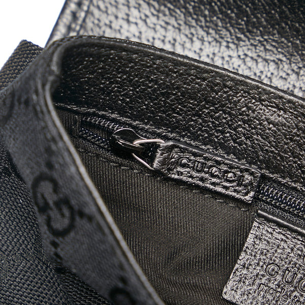 グッチ GGキャンバス ボディバッグ ウエストバッグ 131236 キャンバス レザー レディース GUCCI 【中古】