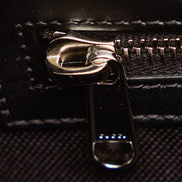 グッチ GGスプリーム 474293 ブラック グレー PVC レザー ウエストバッグ メンズ GUCCI 【中古】