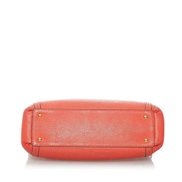 エム シー エム ハンドバッグ ショルダーバッグ 2WAY オレンジ レザー レディース MCM 【中古】