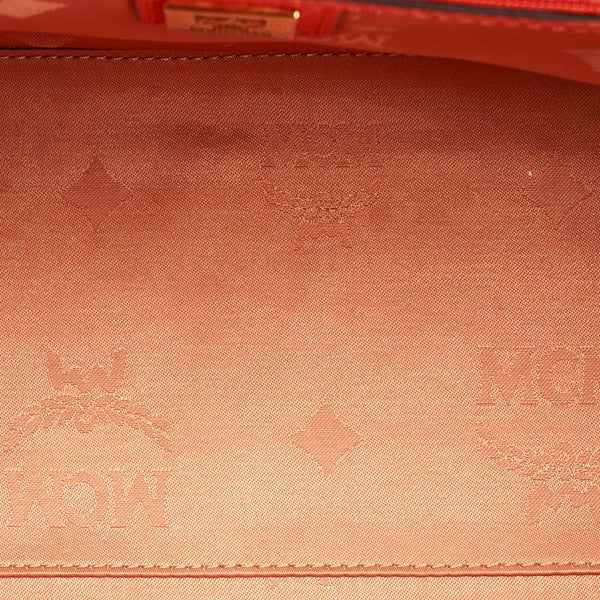 エム シー エム ハンドバッグ ショルダーバッグ 2WAY オレンジ レザー レディース MCM 【中古】