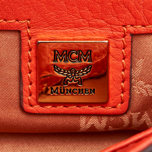エム シー エム ハンドバッグ ショルダーバッグ 2WAY オレンジ レザー レディース MCM 【中古】