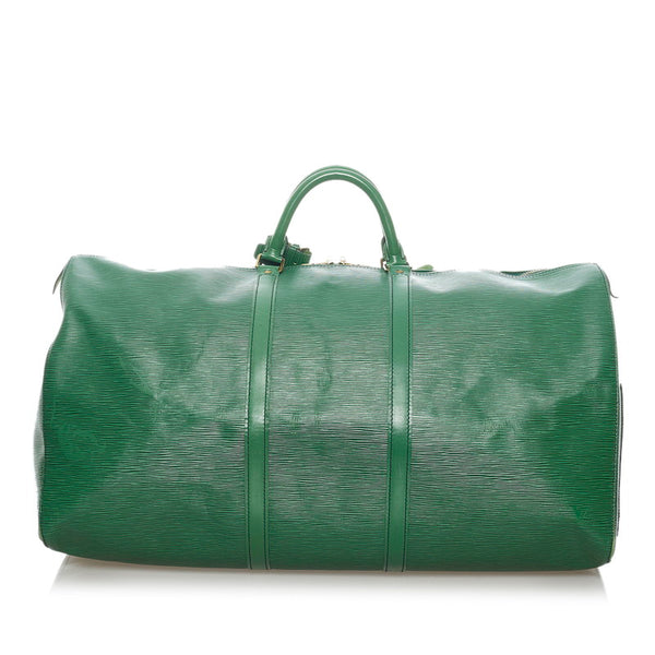 ルイ ヴィトン エピ キーポル60 ボストンバッグ M42944 ボルネオグリーン レザー レディース LOUIS VUITTON 【中古】