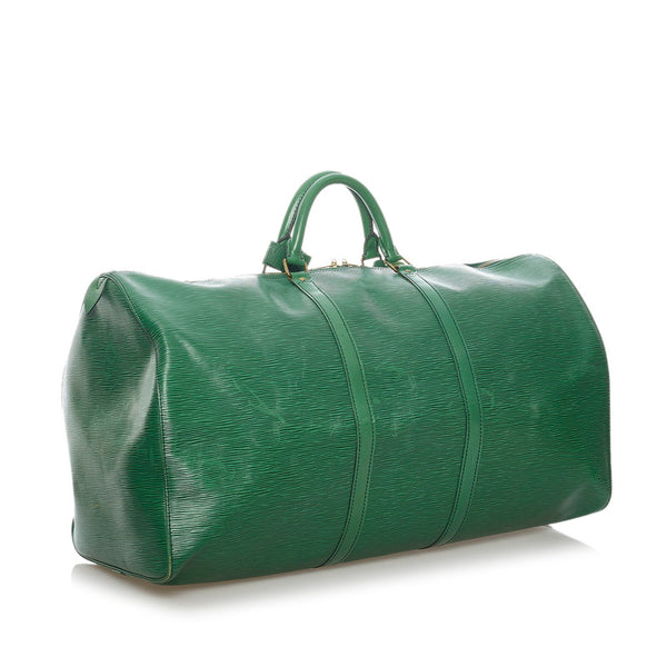ルイ ヴィトン エピ キーポル60 ボストンバッグ M42944 ボルネオグリーン レザー レディース LOUIS VUITTON 【中古】