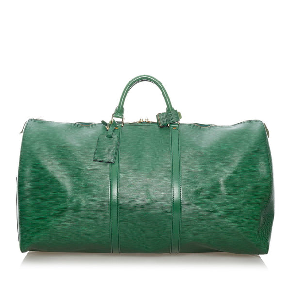 ルイ ヴィトン エピ キーポル60 ボストンバッグ M42944 ボルネオグリーン レザー レディース LOUIS VUITTON 【中古】