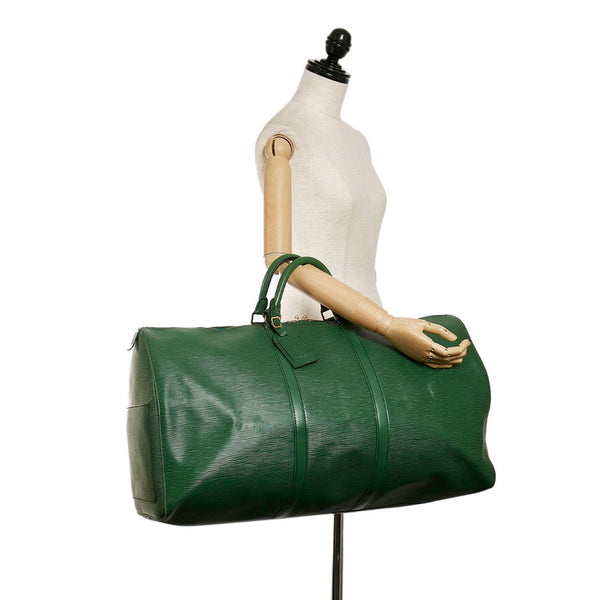 ルイ ヴィトン エピ キーポル60 ボストンバッグ M42944 ボルネオグリーン レザー レディース LOUIS VUITTON 【中古】