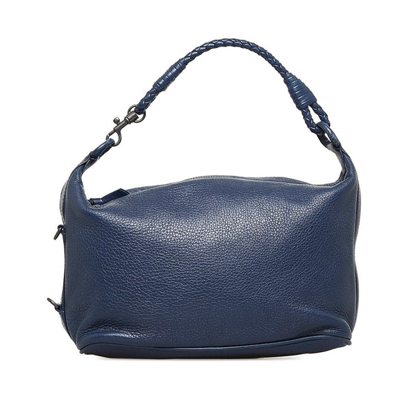 ボッテガヴェネタ ハンドバッグ ワンショルダーバッグ ネイビー レザー レディース BOTTEGAVENETA 【中古】