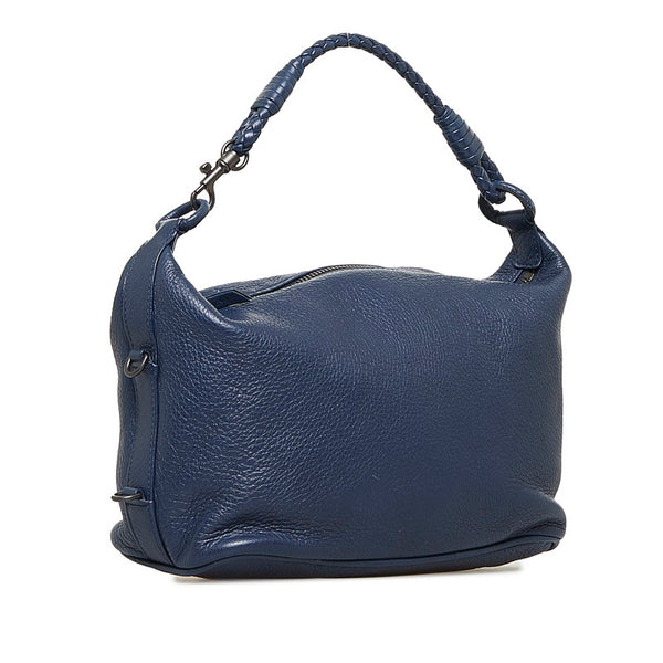 ボッテガヴェネタ ハンドバッグ ワンショルダーバッグ ネイビー レザー レディース BOTTEGAVENETA 【中古】