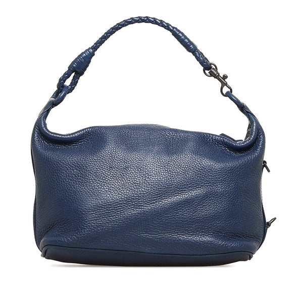 ボッテガヴェネタ ハンドバッグ ワンショルダーバッグ ネイビー レザー レディース BOTTEGAVENETA 【中古】