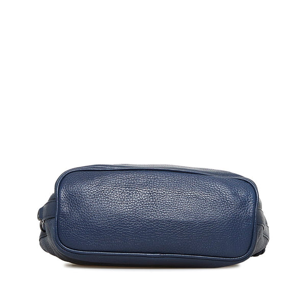 ボッテガヴェネタ ハンドバッグ ワンショルダーバッグ ネイビー レザー レディース BOTTEGAVENETA 【中古】