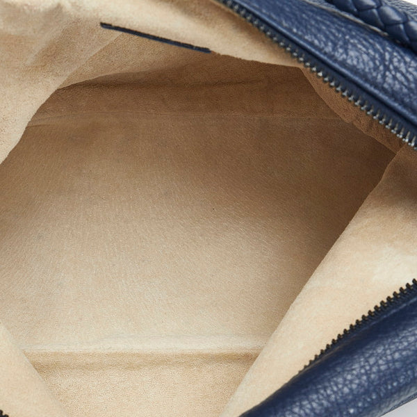 ボッテガヴェネタ ハンドバッグ ワンショルダーバッグ ネイビー レザー レディース BOTTEGAVENETA 【中古】