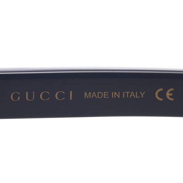 グッチ アジアンフィット ウェリントン型 サングラス GG0770SA ブラック ブラウン プラスチック レディース GUCCI 【中古】