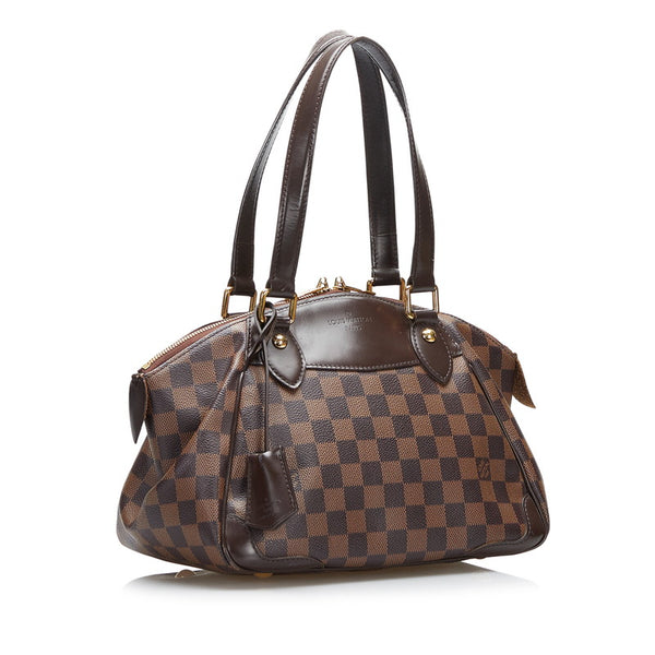 ルイ ヴィトン ダミエ ヴェローナPM ハンドバッグ N41117 エベヌ ブラウン PVC レザー レディース LOUIS VUITTON 【中古】