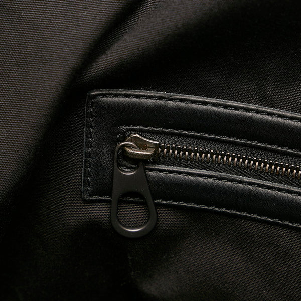 ボッテガヴェネタ イントレチャート ボストンバッグ ブラック レザー メンズ BOTTEGAVENETA 【中古】