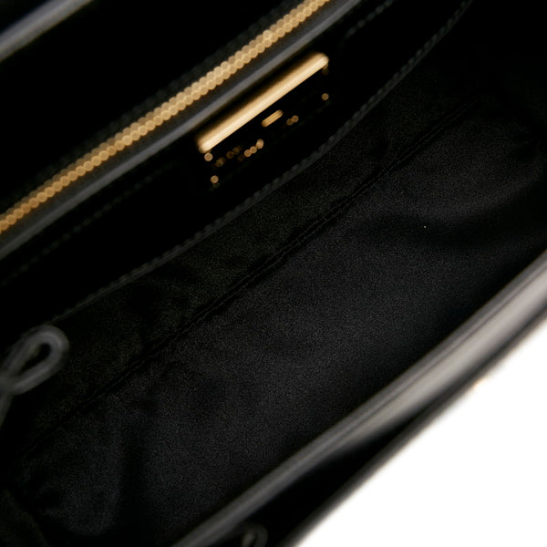 サルヴァトーレフェラガモ ヴァラリボン チェーン ハンドバッグ ショルダーバッグ 2WAY AU-21/F558 ブラック レザー レディース Salvatore Ferragamo 【中古】