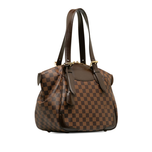 ルイ ヴィトン ダミエ ヴェローナMM  ハンドバッグ ショルダーバッグ N41118 ブラウン PVC レザー レディース LOUIS VUITTON 【中古】