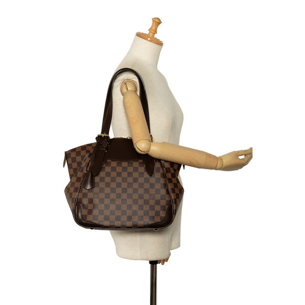 ルイ ヴィトン ダミエ ヴェローナMM  ハンドバッグ ショルダーバッグ N41118 ブラウン PVC レザー レディース LOUIS VUITTON 【中古】