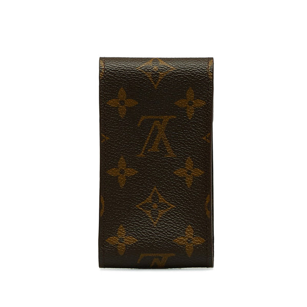 ルイ ヴィトン モノグラム エテュイ シガレット シガレットケース M63024 ブラウン PVC レザー レディース LOUIS VUITTON 【中古】