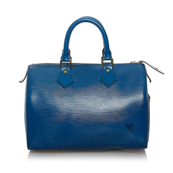 ルイ ヴィトン エピ スピーディ25 ハンドバッグ ミニボストンバッグ M43015 トレドブルー レザー レディース LOUIS VUITTON 【中古】