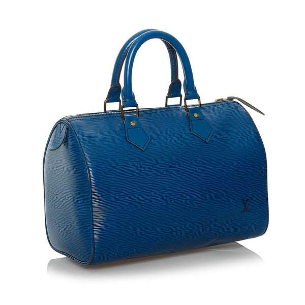 ルイ ヴィトン エピ スピーディ25 ハンドバッグ ミニボストンバッグ M43015 トレドブルー レザー レディース LOUIS VUITTON 【中古】