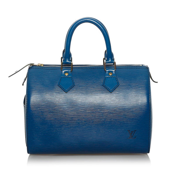 ルイ ヴィトン エピ スピーディ25 ハンドバッグ ミニボストンバッグ M43015 トレドブルー レザー レディース LOUIS VUITTON 【中古】