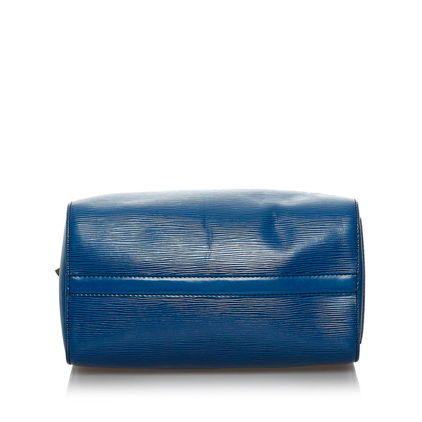 ルイ ヴィトン エピ スピーディ25 ハンドバッグ ミニボストンバッグ M43015 トレドブルー レザー レディース LOUIS VUITTON 【中古】