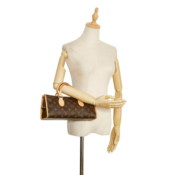 ルイ ヴィトン モノグラム ポパンクール ハンドバッグ M40009 ブラウン PVC レザー レディース LOUIS VUITTON 【中古】