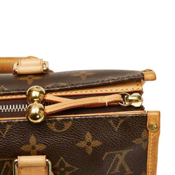 ルイ ヴィトン モノグラム ポパンクール ハンドバッグ M40009 ブラウン PVC レザー レディース LOUIS VUITTON 【中古】
