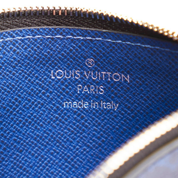 ルイ ヴィトン モノグラム タイガラマ コインカード ホルダー M30270 コバルト レザー メンズ LOUIS VUITTON 【中古】