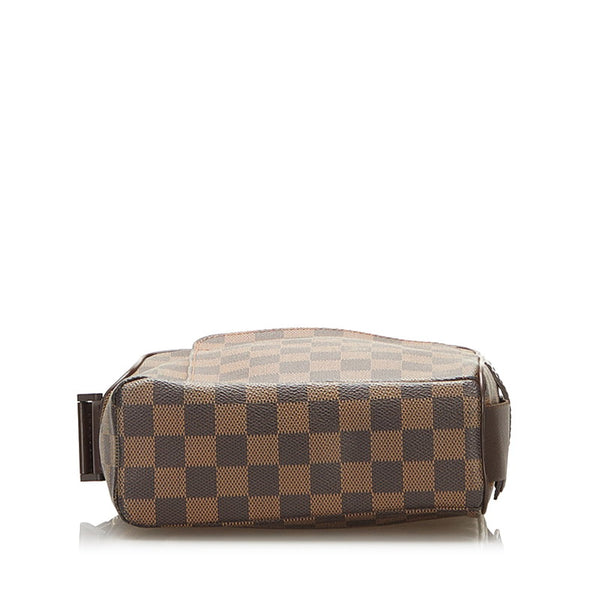 ルイ ヴィトン ダミエ オラフPM 斜め掛け ショルダーバッグ  N41442 ブラウン PVC レザー レディース LOUIS VUITTON 【中古】
