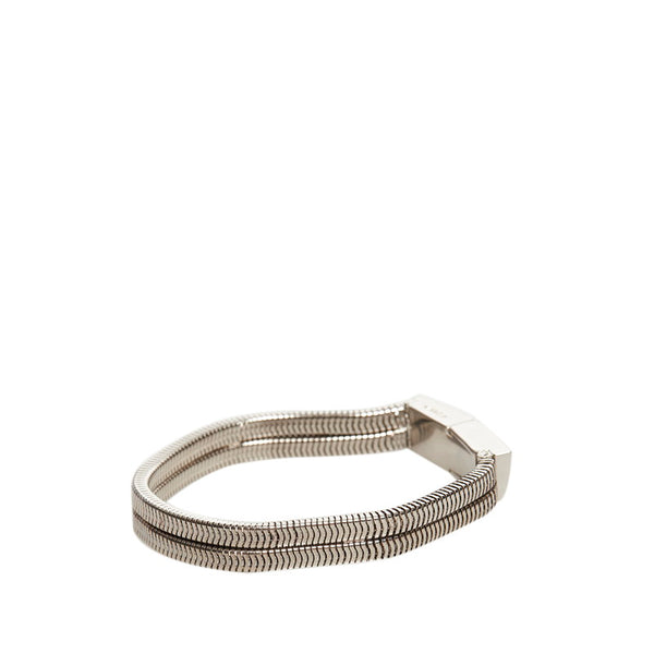 サルヴァトーレフェラガモ ブレスレット シルバー メタル メンズ Salvatore Ferragamo 【中古】