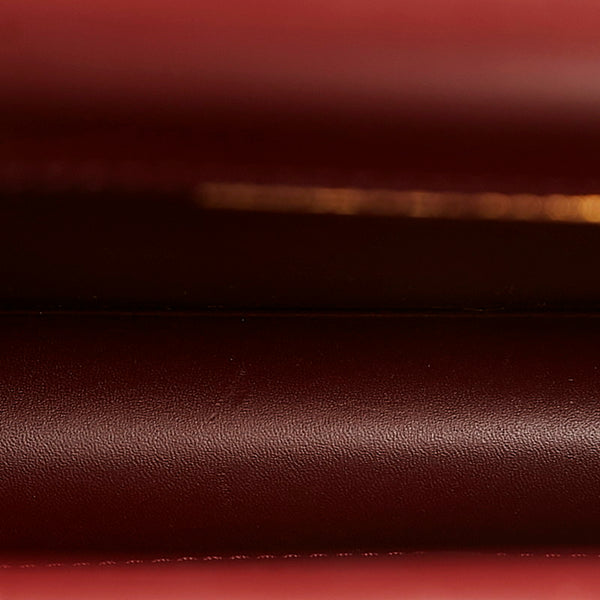 カルティエ マストライン 斜め掛け ショルダーバッグ ボルドー レザー レディース CARTIER 【中古】