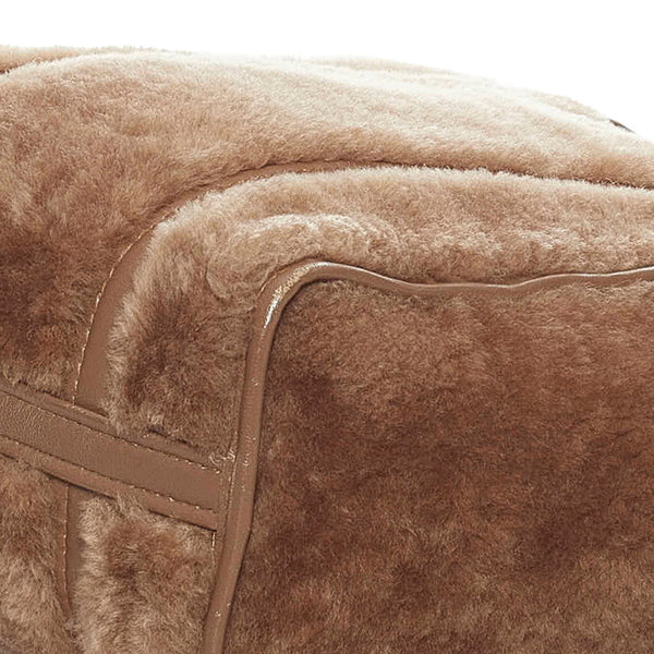バレンシアガ バザールショッパー XS ハンドバッグ ショルダーバッグ 2WAY ブラウン ムートン レザー レディース BALENCIAGA 【中古】