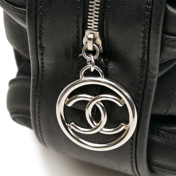 シャネル キルティング ココマーク ハンドバッグ ショルダーバッグ ブラック レザー レディース CHANEL 【中古】