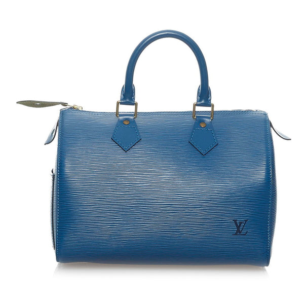 ルイ ヴィトン エピ スピーディ25 M43015 トレドブルー レザー ハンドバッグ ミニボストン レディース LOUIS VUITTON 【中古】