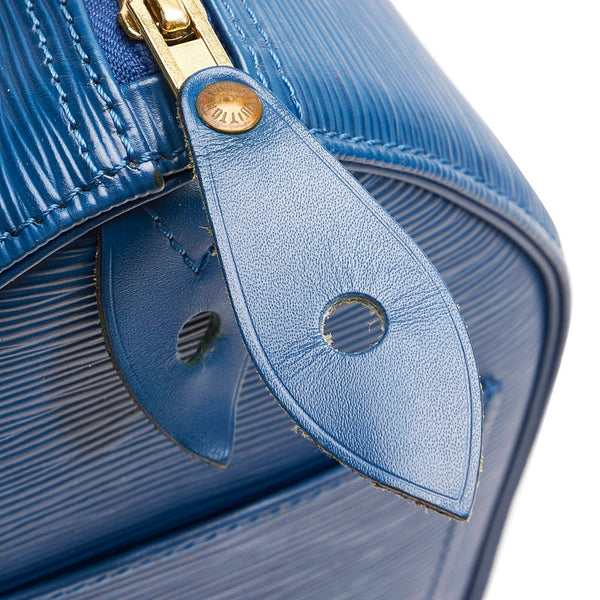 ルイ ヴィトン エピ スピーディ25 M43015 トレドブルー レザー ハンドバッグ ミニボストン レディース LOUIS VUITTON 【中古】
