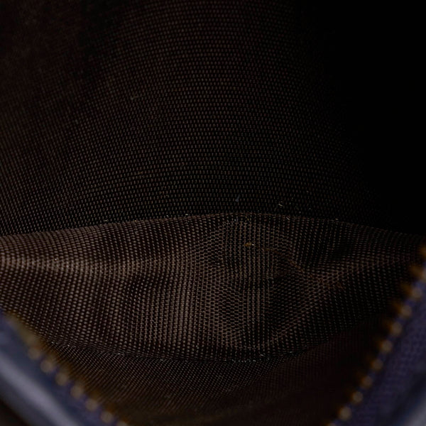 グッチ GGマーモント コンパクト財布 466492 ブルー デニム レディース GUCCI 【中古】