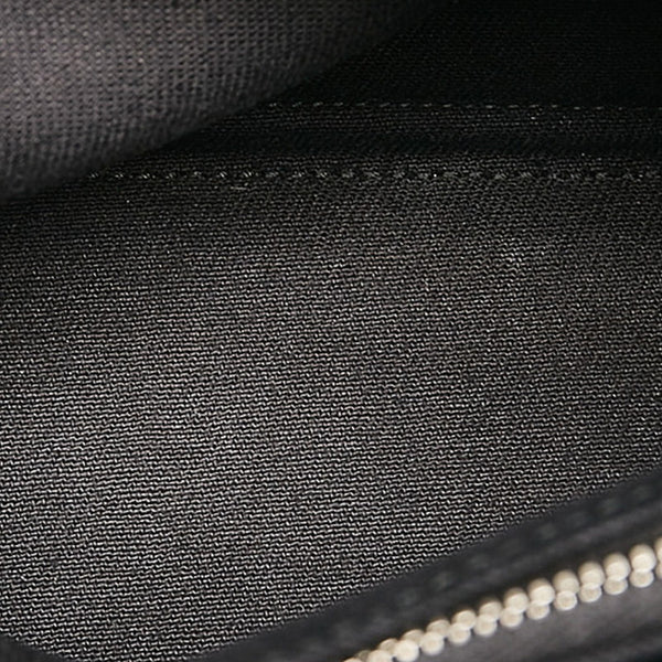 サンローラン ミューズトゥー ハンドバッグ ブラック レザー キャンバス レディース SAINT LAURENT 【中古】