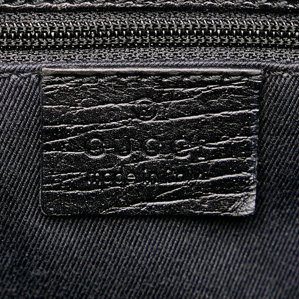 グッチ GGキャンバス ジャッキー ハンドバッグ 01719 ブラック キャンバス レザー レディース GUCCI 【中古】