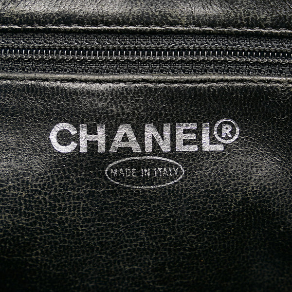 シャネル 復刻トート シルバー金具 キルティング トートバッグ ブラック キャビアスキン レディース CHANEL 【中古】