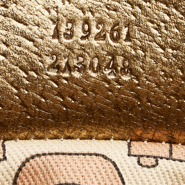 グッチ GGキャンバス ハンドバッグ 139261 ベージュ ピンク キャンバス レザー レディース GUCCI 【中古】