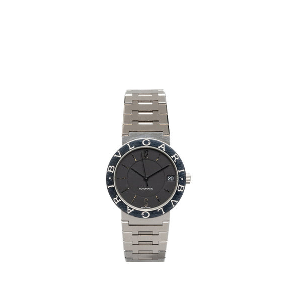 ブルガリ ブルガリブルガリ 腕時計 BB33SS 自動巻き ブラック文字盤 ステンレススチール メンズ BVLGARI 【中古】