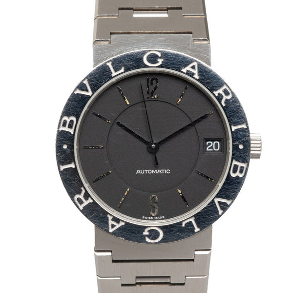 ブルガリ ブルガリブルガリ 腕時計 BB33SS 自動巻き ブラック文字盤 ステンレススチール メンズ BVLGARI 【中古】