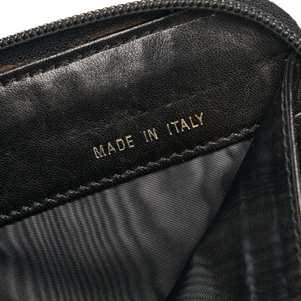 シャネル ココマーク ラウンドファスナー 長財布 ブラック キャビアスキン レディース CHANEL 【中古】