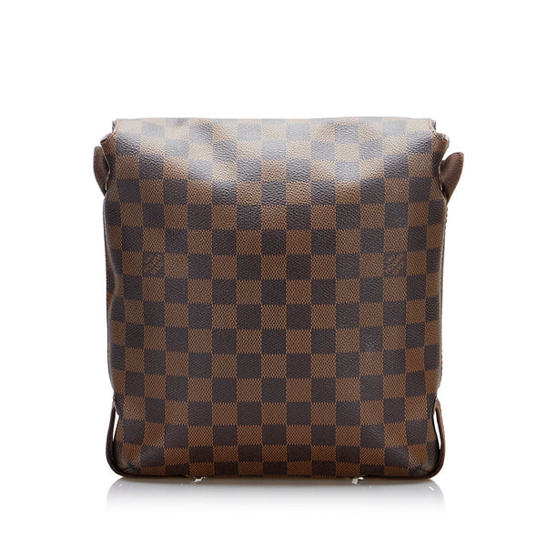 ルイ ヴィトン ダミエ ブルックリンPM ショルダーバッグ N51210 ブラウン PVC レザー レディース LOUIS VUITTON 【中古】