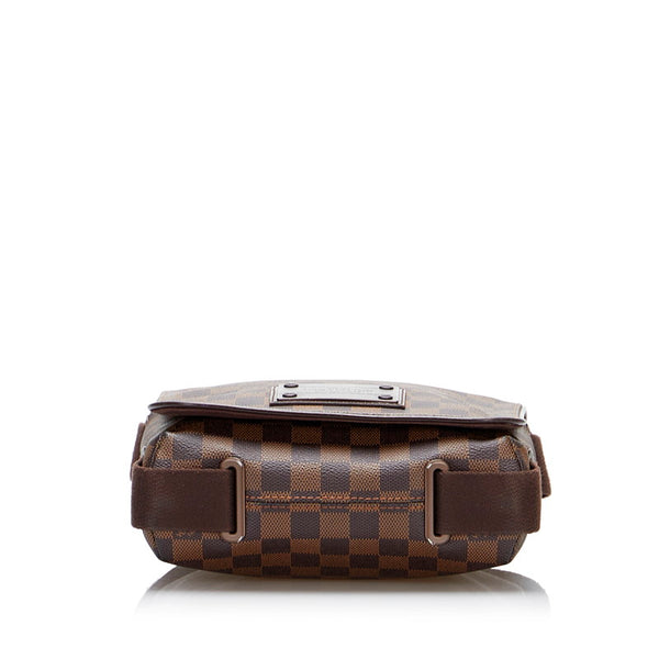 ルイ ヴィトン ダミエ ブルックリンPM ショルダーバッグ N51210 ブラウン PVC レザー レディース LOUIS VUITTON 【中古】