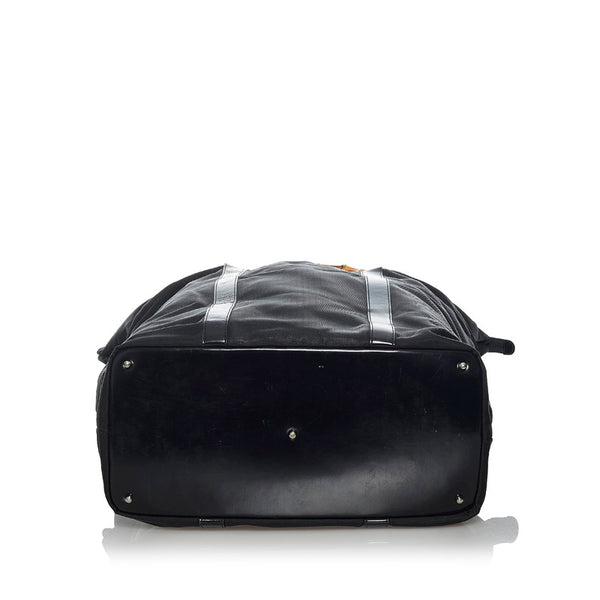 グッチ バンブー トートバッグ ボストンバッグ 002 2854 ブラック キャンバス レザー レディース GUCCI 【中古】